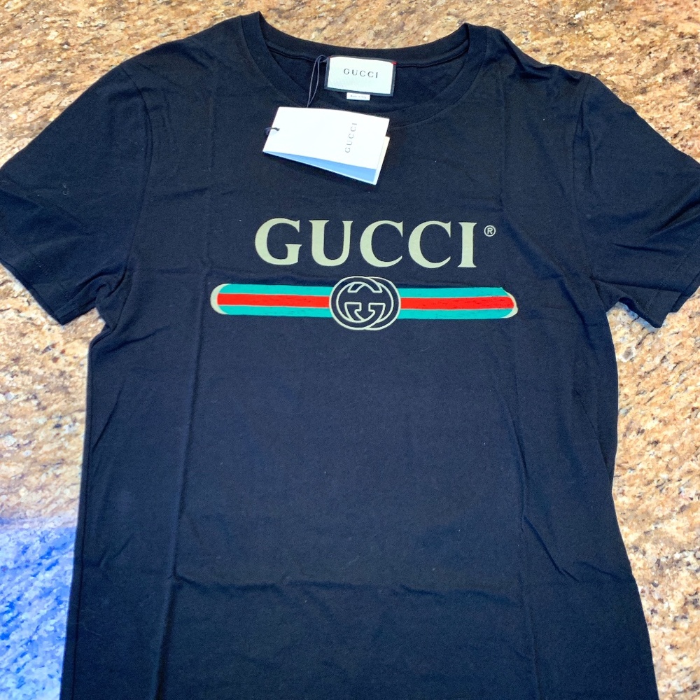 Men’s Gucci Logo Print Cotton T-shirt - Small